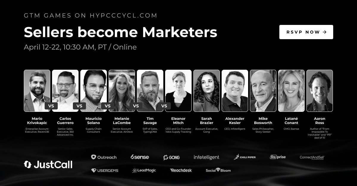 Please join me April 12 for the GTM GAMES ON HYPCCCYCL.COM!