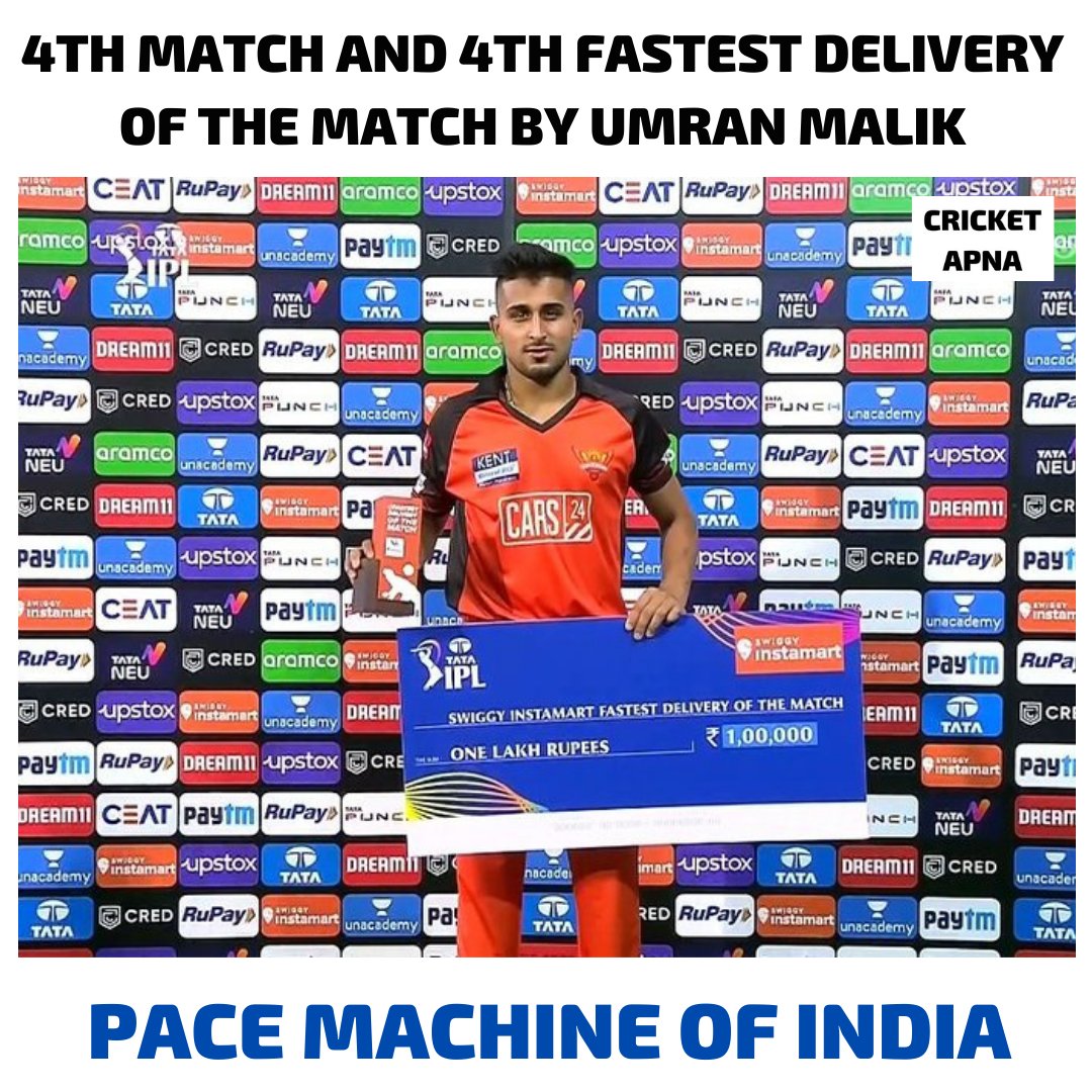 cricketapna1's tweet photo. URMAN MALIK Today deliver 153.3 km/ph.
📸 Disney+Hotstar
#IPL #IPL2022 #TATAIPL #SRHVSGT #GTVSSRH #shubmangill #bhuvikumar #bhuvi #rahultripathi #urmanmalik #indiancricket #tnatrajan #mdshami #rashidkhan #kanewilliamson #cricketapna #umranmalik @umran_malik_1 https://t.co/YiaC9wPdJT
