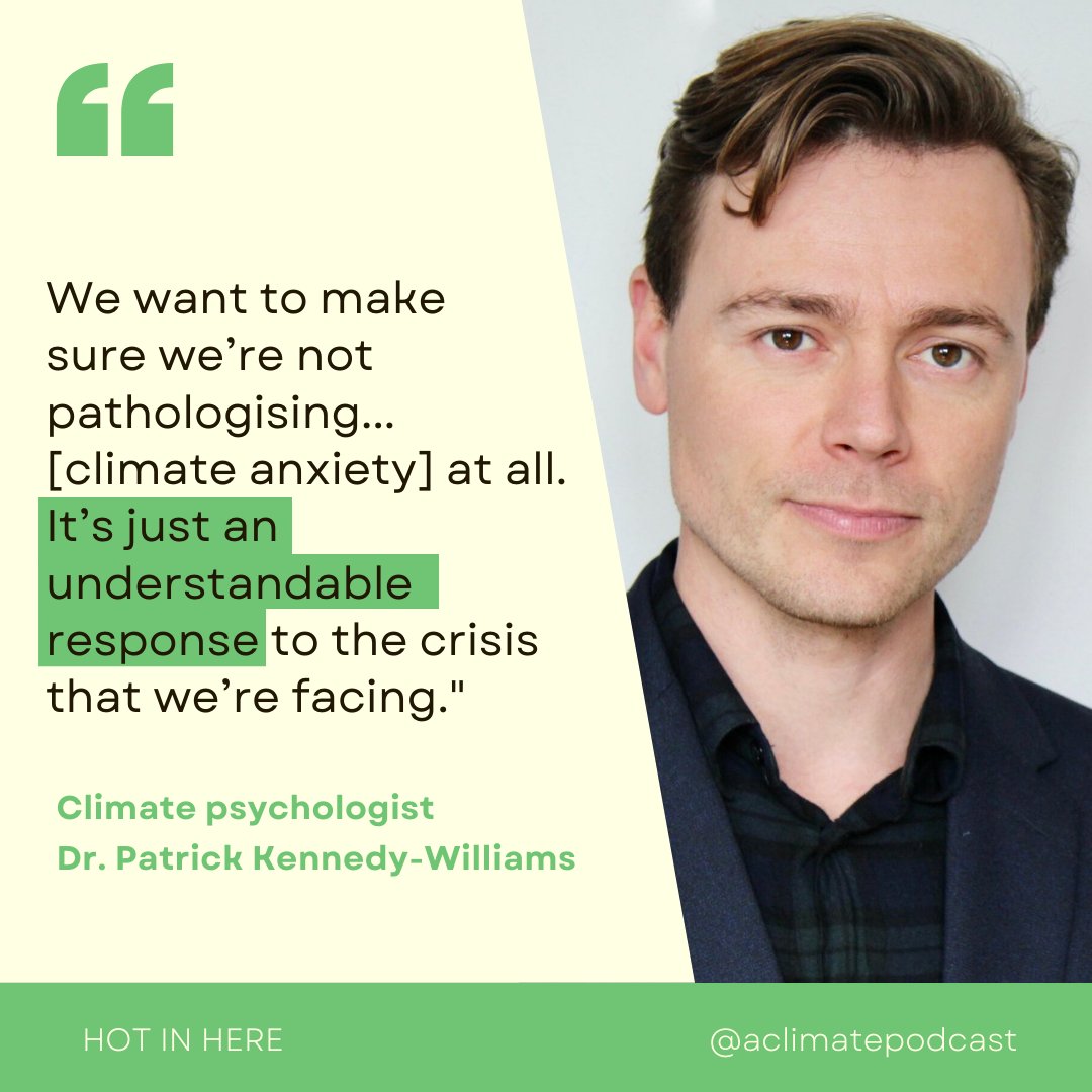 Dr. Patrick Kennedy-Williams from <a href="/CPsychologists/">Climate Psychologists</a> says #climateanxiety is not a sign of weakness, but a rational response to the #climatecrisis.

Listen to the full interview here:
podcasts.apple.com/au/podcast/how…