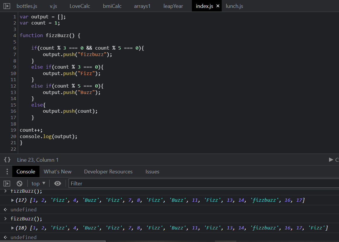 vivek_824's tweet photo. Day 8 of #100DaysOfCode
Today I learned about
• Adding Elements and Intermediate Array Techniques in JS
I also did some questions like: Who's Buying Lunch? and the Fizz Buzz problem.
#CodeLife
#Web3
#100daysofcodebot
#developers
#METAVERSE https://t.co/TI7fJUAH24