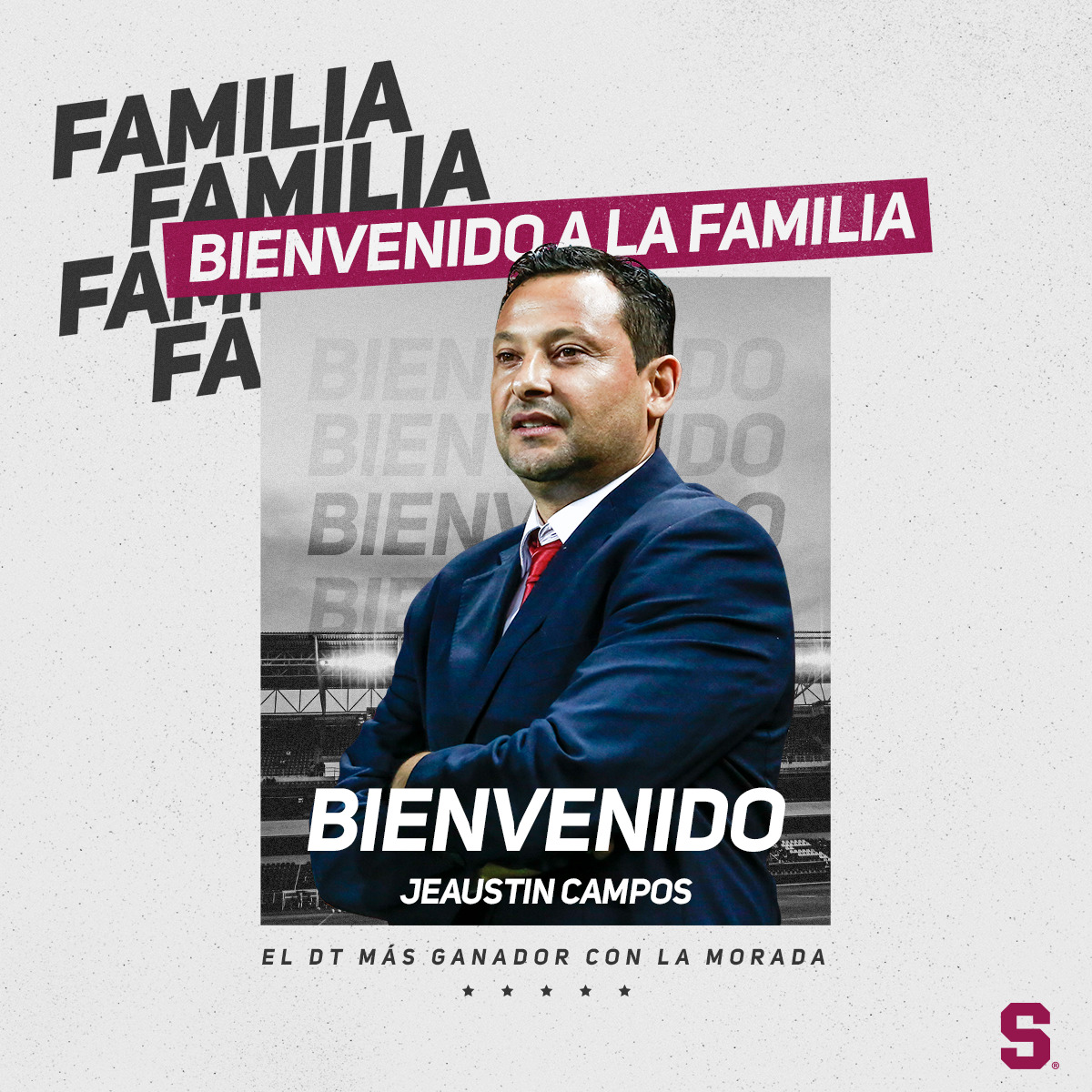 ✍🏻 Comunicado Oficial: 

El técnico más ganador de la institución, Jeaustin Campos, regresa a casa #BienvenidoJeaustin 💜

👉🏻 Todos los detalles en la #AppSaprissa