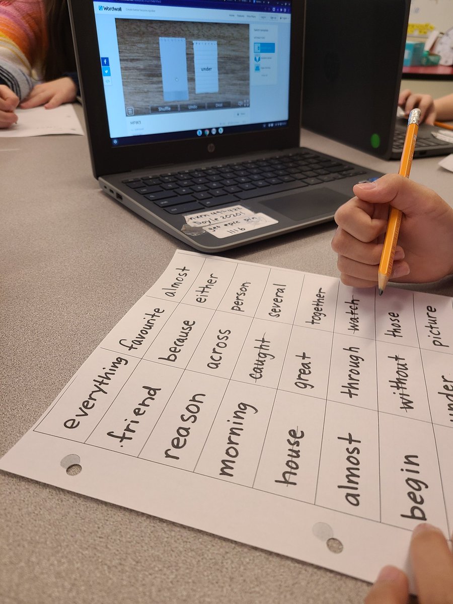 JenniferODrisc9's tweet photo. I think @getwordwall might be my new favourite companion for our word study! #cbvrce @cbvrce_tech https://t.co/gNPy6wd7LA