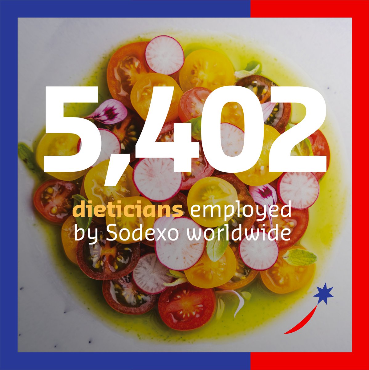 RMingorance's tweet photo. When it comes to eating healthier, I don't want to sacrifice taste. Do you? 

That's why Sodexo's 5,402 dietitians, all over the world, play a critical role in providing expertise &amp; ensuring our offerings are designed to satisfy consumer needs and preferences. 

#FoodServices https://t.co/lUNcZGY68l