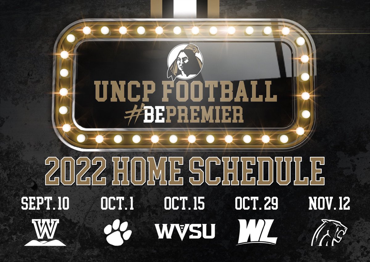 UNCP_Sports's tweet photo. Be Loud, Be Brave, Be #Preimer at the five home games this Fall!
Season tickets will be available to the public at the spring game on April 28th.
#BraveNation https://t.co/aZOtKnjRWG