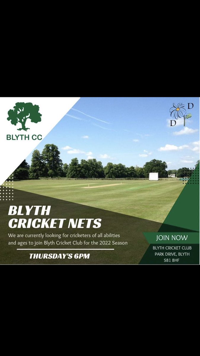 Blyth Cricket Club (@blythccnotts) on Twitter photo Senior nets start up again this week. The club is always on the look out for new players of any ability, so don’t hesitate to get in touch if you fancy a hit! <a href="/cricketnotts/">Notts Recreational Cricket</a> <a href="/Active_Notts/">Active Notts</a> <a href="/nottslivesport/">Nottinghamshire Live Sport</a> <a href="/worksoplife/">Worksop Life</a> <a href="/retfordlife/">Retford Life</a>
🏏🏏🏏 Senior nets start up again this week. The club is always on the look out for new players of any ability, so don’t hesitate to get in touch if you fancy a hit! <a href="/cricketnotts/">Notts Recreational Cricket</a> <a href="/Active_Notts/">Active Notts</a> <a href="/nottslivesport/">Nottinghamshire Live Sport</a> <a href="/worksoplife/">Worksop Life</a> <a href="/retfordlife/">Retford Life</a>
🏏🏏🏏