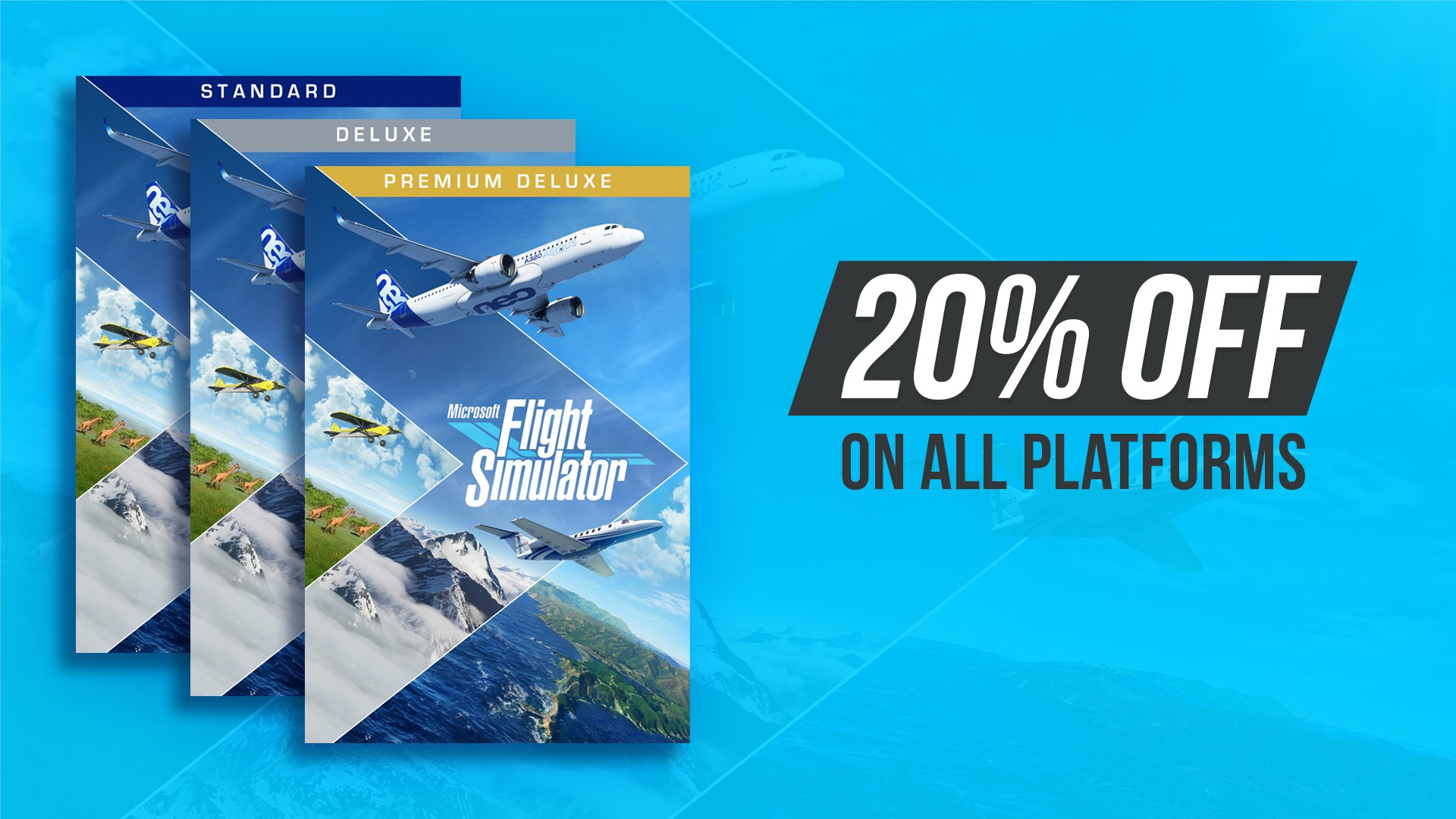 Microsoft Flight Simulator ✈️ on X: Microsoft Flight Simulator is  currently 20% off on all platforms as part of both the Windows & Xbox  Spring Sale, and the Steam Spring Sale! 🌱