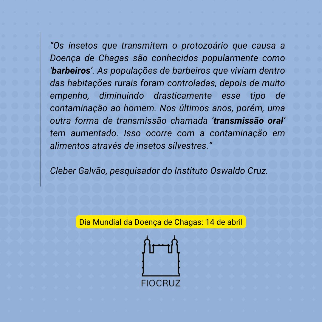 #Fiocruz
#institutooswaldocruz
#doençadechagas 
#diamundialdadoençadechagas