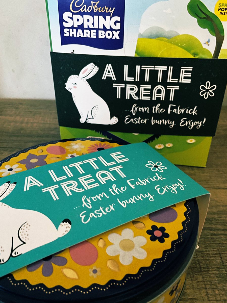 EllaBrocklebank's tweet photo. Lovely Monday surprise to receive yummy Easter treats from the awesome team @WeAreFabrick
Always so thoughtful!! 🥰🙌🏻🐣☀️😋
#agencyoftheyear #marketing #PR #toshareornottoshare #easter https://t.co/RTvNYfJhsH
