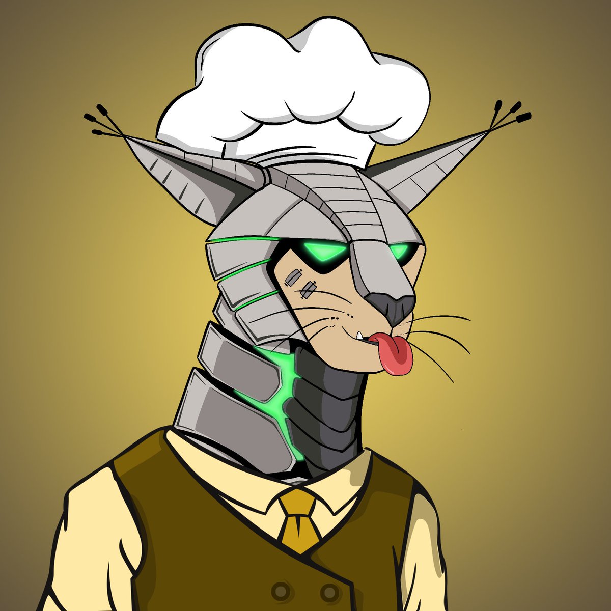 alezander_89's tweet image. just revealed my new chef...thank you🥰@TezlynxSociety ! 

"if theres a hair in your soup, you can keep it!"

#CleanNFT #Tez #NFTCommunity #Tezlynx