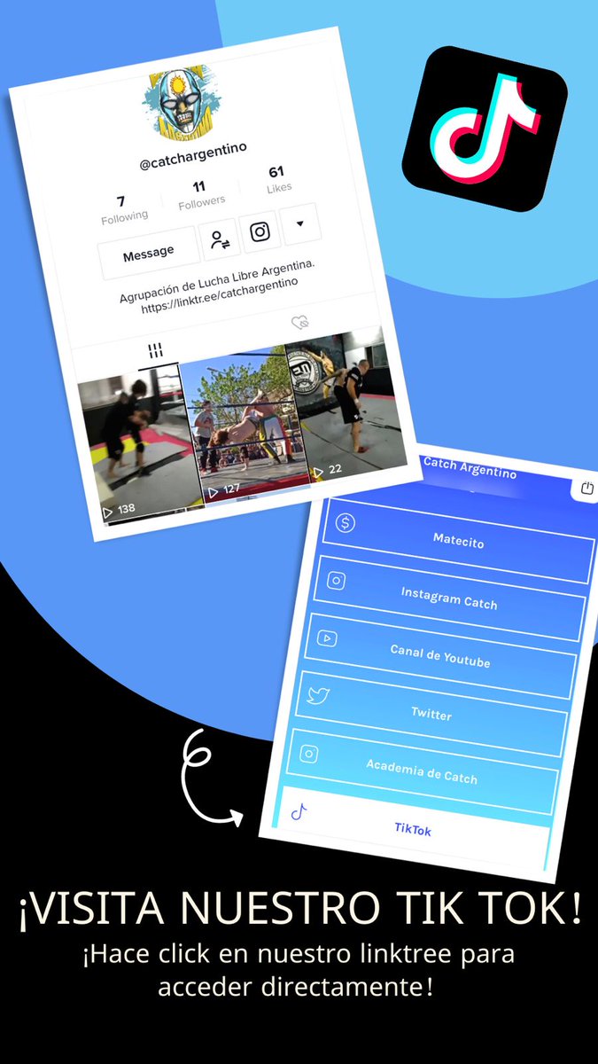 Podés acceder al nuevo Tiktok de Catch Argentino en nuestro Linktree que está en nuestra descripción, o directamente con este link vm.tiktok.com/ZMLXng7nF/