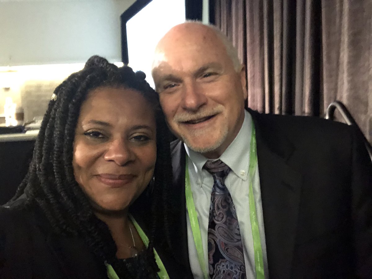 DrWinkfield's tweet photo. Got to finally see my buddy Dr. @Steven_Patierno, deputy director @DukeCancer, in person! He and I co-chair the NC Advisory Committee on #Cancer Coordination &amp; Control (#ACCCC). He insisted we focus statewide on #cancerequity &amp; shared why during his talk today #AACR22 @CDCgov https://t.co/3Gk3b1qif5