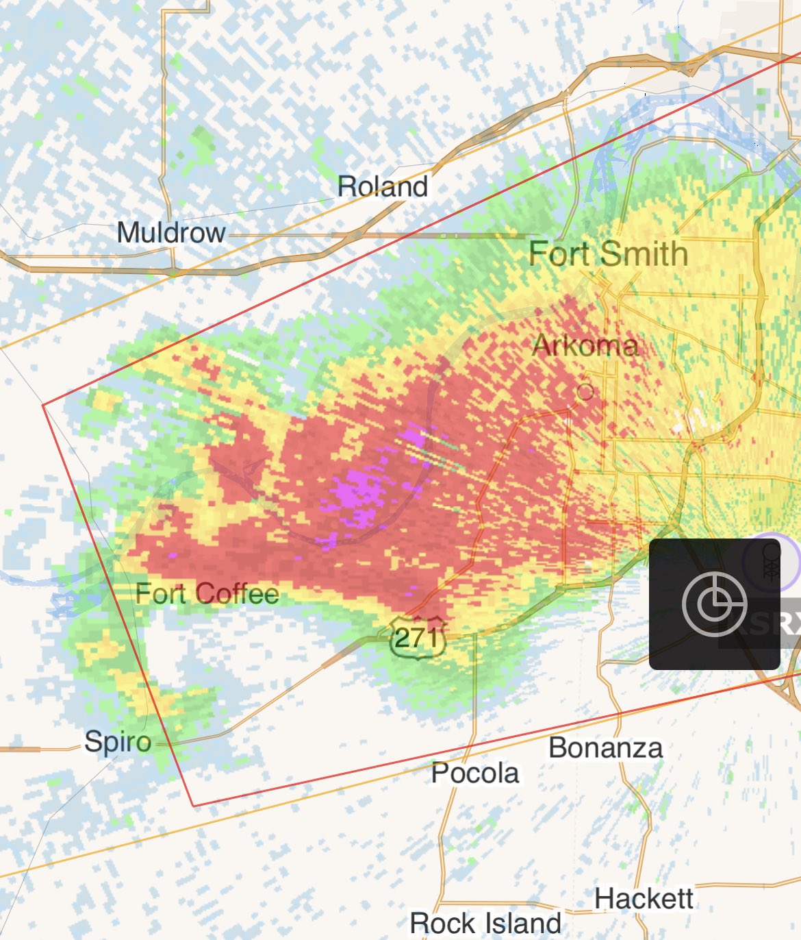 MyRadar Weather on Twitter "Tornado warning for Ft. Smith, Arkansas