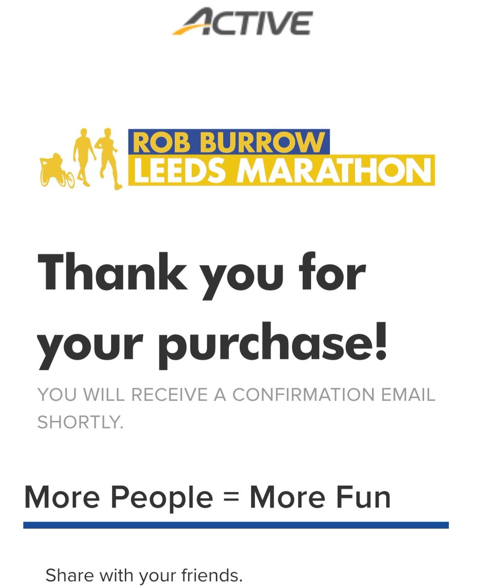The thought of doing a marathon, to be frank, scares me. However first time for everything :-) 

Best get training!

<a href="/Rob7Burrow/">Rob Burrow CBE</a>