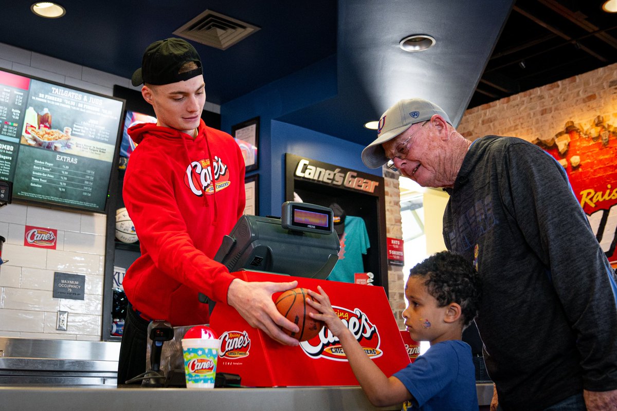 My @RaisingCanes Drive thru greeting was ROCK CHALK. Every. time. #caniacambassador