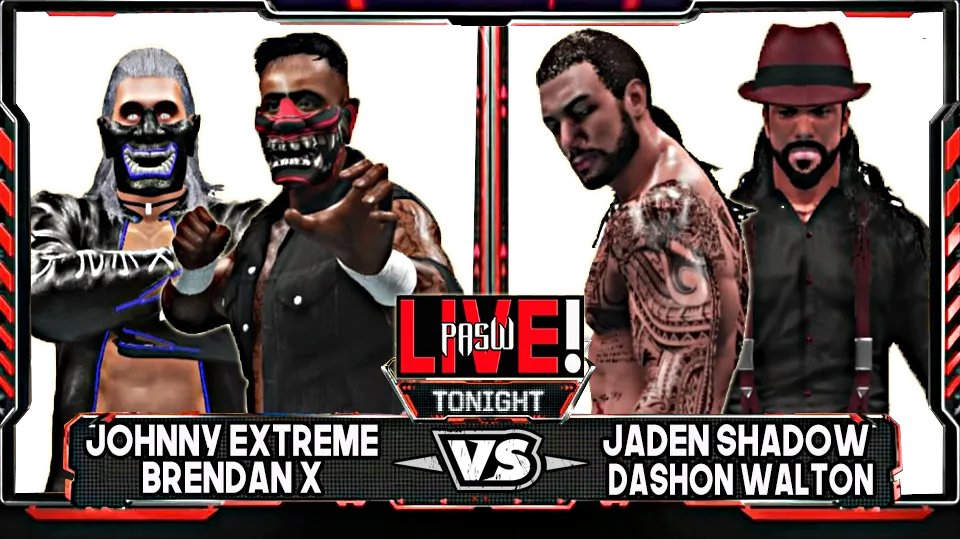 PASWCAWs's tweet photo. #PASWLIVE From Birmingham, AL will be LIVE in 10 MINUTES!
#JohnnyExtreme & @Anarchy_Brendan face @HeelJaden & @RealDMWalton3 in the MAIN EVENT!
Join the live stream with the guys and come say hello!
https://t.co/5XY34jkeUQ https://t.co/IcglPhi0vd