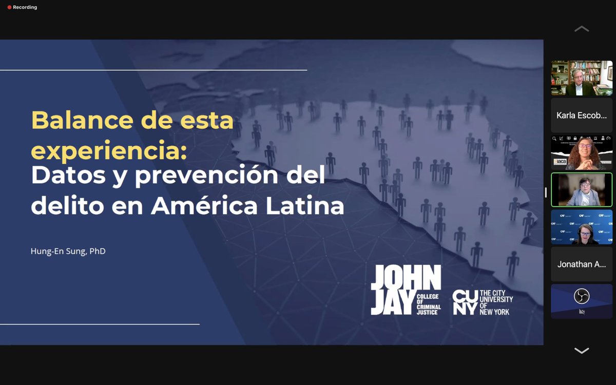 JohnJayGlobal's tweet photo. Orgullosos de ver a @hungen como parte del jurado en la 1ra Convocatoria Regional de Experiencia en Análisis Criminal de @OEA_Seguridad @crimeanalysts y Red de Analistas IACA Chile. 
ℹ️ más Info: https://t.co/iKgpMyXbOQ https://t.co/z3EJ4uzjFQ