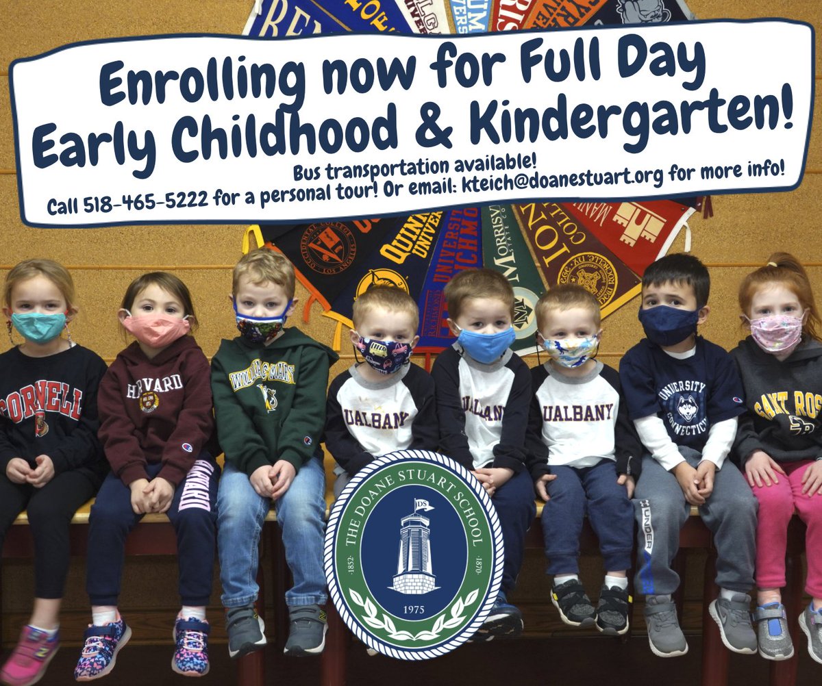 DoaneStuart's tweet image. Enrolling now for Early Childhood - Grade 12! #teachers #earlychildhood #school #lovewhereyoulearn