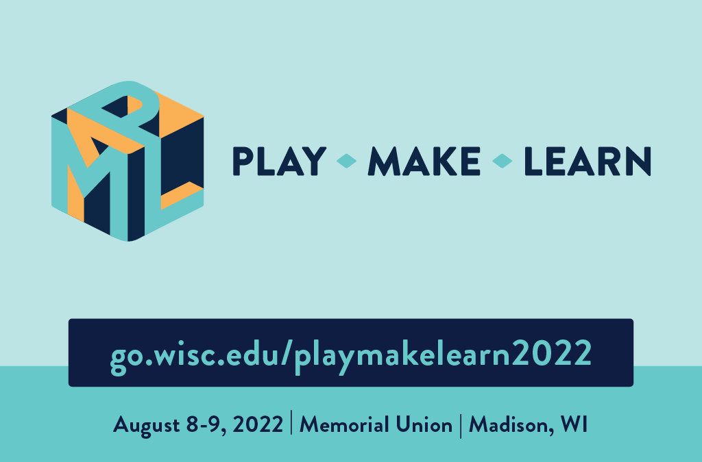 peterwardrip's tweet photo. Registration is now open for the 2022 Play Make Learn Conference!

This conference will take place on August 8–9 in Madison, WI. Register now!

Submissions for the James Paul Gee Learning Games Award are due by June 1!

https://t.co/onLtSErIWL https://t.co/8Us4QC8y6A