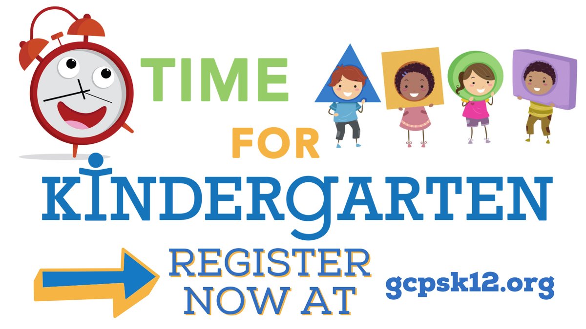 Parents or guardians of rising kindergartners—children who will be five years old on or before September 1, 2022—can register for the 2022-23 school year online now! Click here to learn more: gcpsk12.org/Page/26080 
We can’t wait to welcome our new kindergarten students!