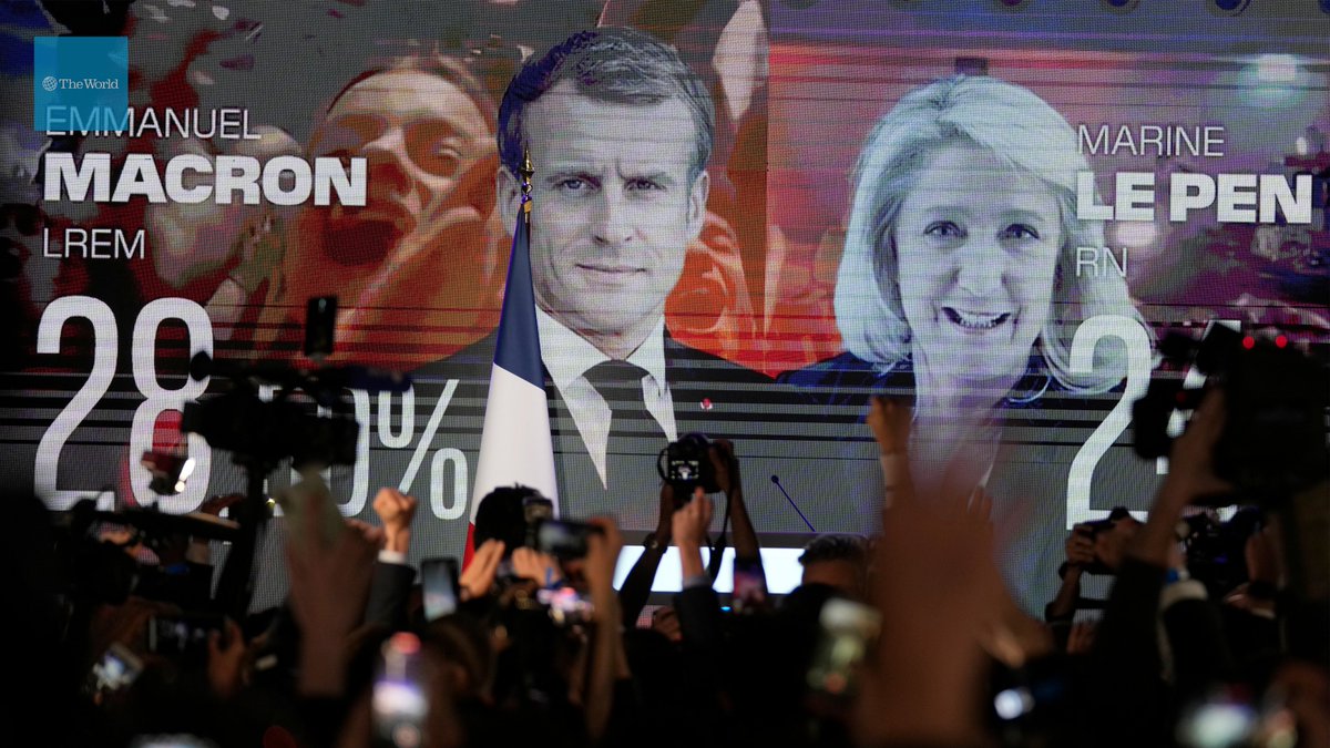 On The World 🌍 today:

<a href="/Rebs_Rosman/">Rebecca Rosman</a>: French election, a Macron - Le Pen runoff 

<a href="/RebeccaKanthor/">Rebecca Kanthor</a>: Shanghai #COVID19 lockdown

<a href="/MadihaAfzal/">Madiha Afzal</a> of <a href="/BrookingsFP/">Brookings Foreign Policy</a>: Pakistan has a new prime minister

<a href="/levi_bridges/">Levi Bridges</a>: Stalin's legacy in Georgia

Tune in 📻
