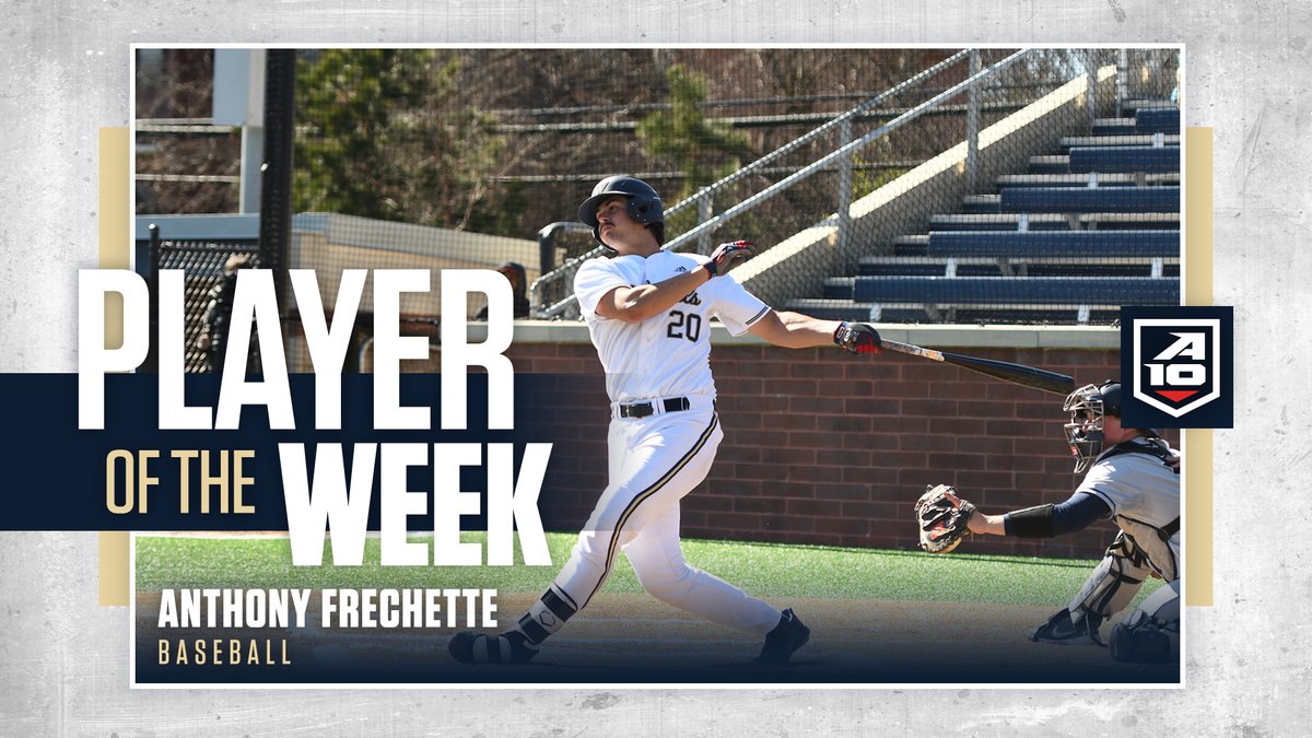 GWBaseball1's tweet photo. Let's just say our π was fully charged this week...
Congratulations to @Harrisonhjc20 & @afrech_11 for earning @atlantic10 Pitcher and Player of the Week!
π°: https://t.co/0F3uLPGiEX
#RaiseHigh https://t.co/JRqSEpTsOE