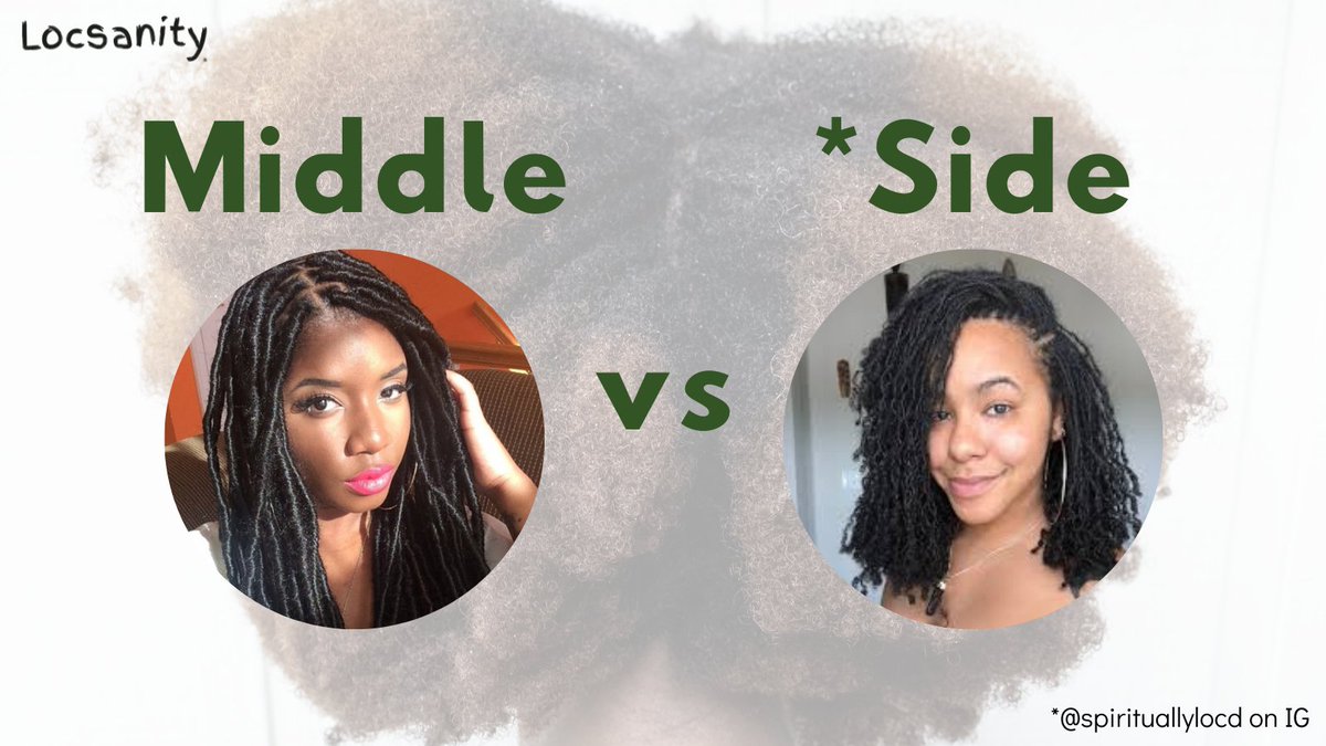 locsanity's tweet image. Middle or Side Part? 
#locfamily #locjourney #locmystyle