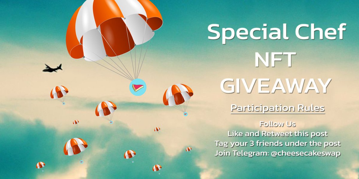 🚨NEW AIRDROP🚨

⚠️Rules : Follow, Like, RT, Tag 3 Friends and Join Telegram

Good luck🤞

#CCAKE $CCAKE #BNB #BSCGems #YieldFarm #Airdrops #Airdrop #BSC #DeFi  #BTC #ETH #Polygon #maticnft  #PolygonNFT  #NFTs #NFTGiveaway  #NFTGiveaways #NFTdrop #NFTCommunity #nftart #NFTartist