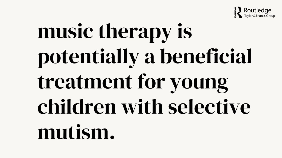 🎤 Music therapy has shown potential as treatment for selective mutism, an anxiety disorder that can affect some children when they begin school.

👉  bddy.me/37FUNd2

<a href="/DrKateJones1/">Dr Kate Jones</a> #SelectiveMutism #Anxiety #MusicTherapy