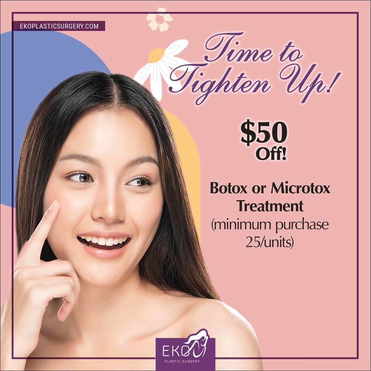 EkoPlastics's tweet photo. Time to Tighten Up! 

Botox can help you feel better about your skin by helping to eliminate fine lines and wrinkles, as well as other imperfections on the skin. 

📱Give us a call at (760) 249-2222 
✨ Visit our website: https://t.co/w84FKYmvf4 https://t.co/NCY579ePff