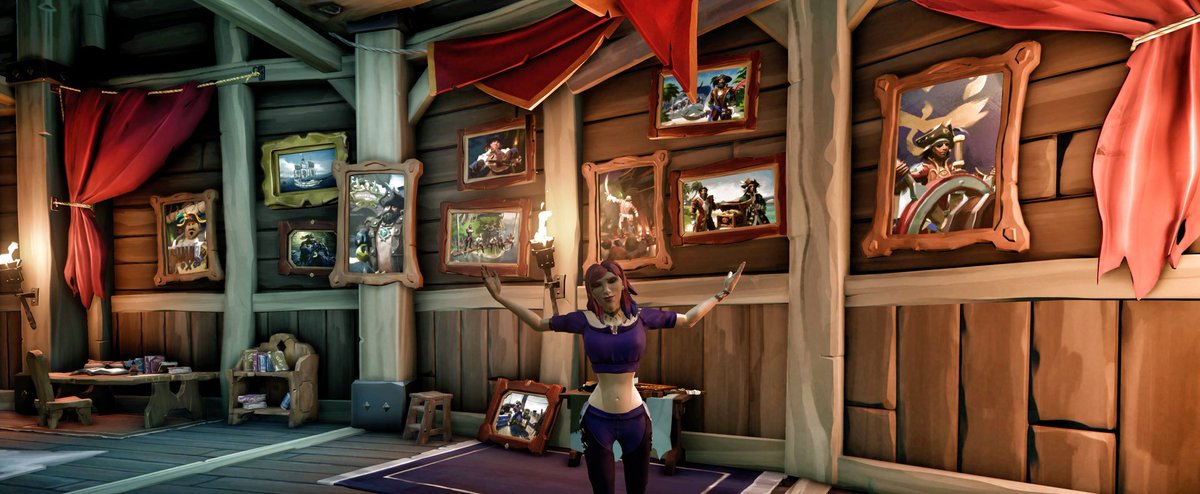 nmiriad's tweet photo. Such a nice gallery.. was there 😢 🎨🖼️
#SoTShot #SeaOfThieves #BeMorePirate

I really regret that did not enough pictures in this location 😔 Hope it will be open someday just for walk inside 🙏🏻❤️ @SeaOfThieves https://t.co/xgBsgSOKLF