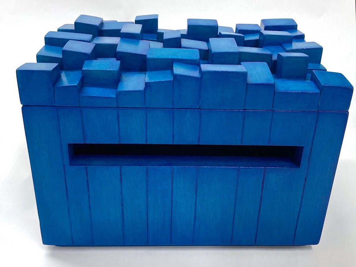 TheJewishMuseum's tweet photo. At first glance, this box looks like a tzedakah (charity) box. But in fact, it’s a tzedek (justice) box. Instead of coins for charity, the slot is intended for slips of paper documenting an individual's acts of justice and righteousness. https://t.co/0jfw7tJcgS
