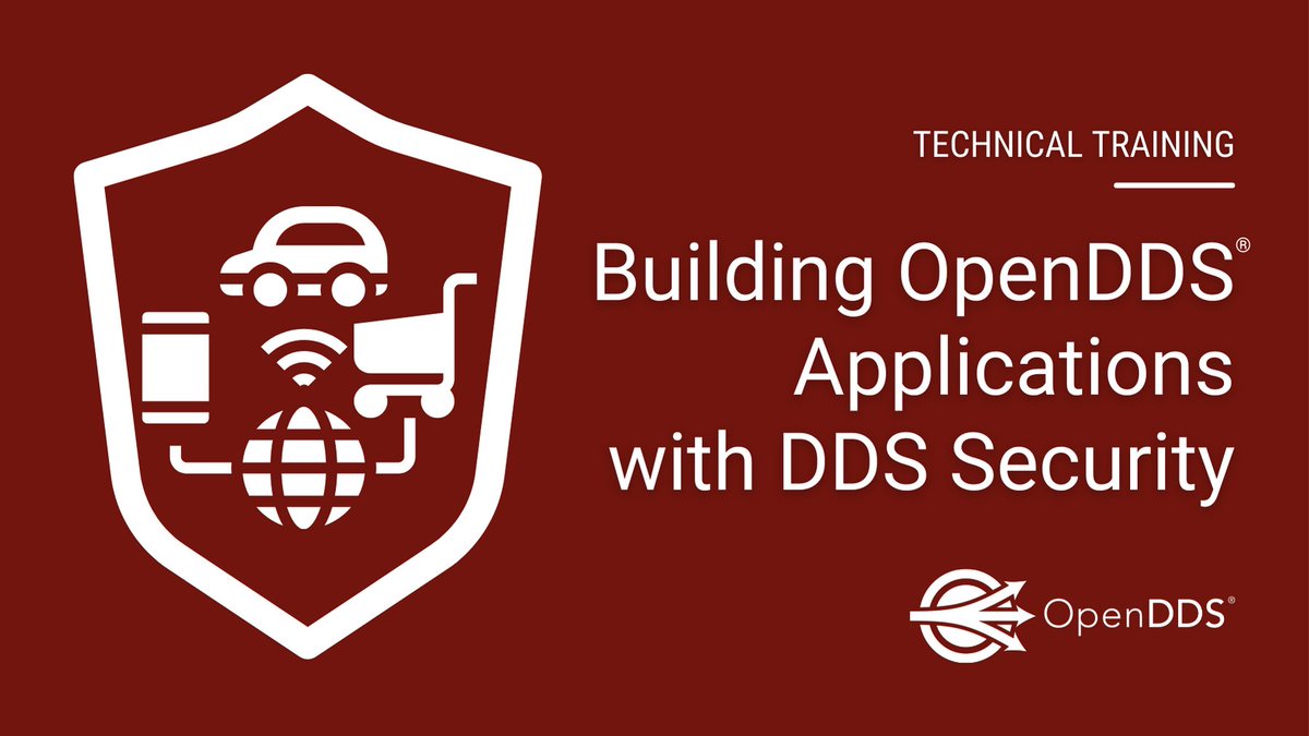 OpenDDS's tweet photo. This course familiarizes participants with the theoretical and practical aspects of DDS Security and prepares them to confidently secure #distributedApplications for deployment on the internet. Enroll for the May 4-5 course today! #IoT #dataDistribution https://t.co/Dqt04rbc6w https://t.co/mb9ubGuXo2
