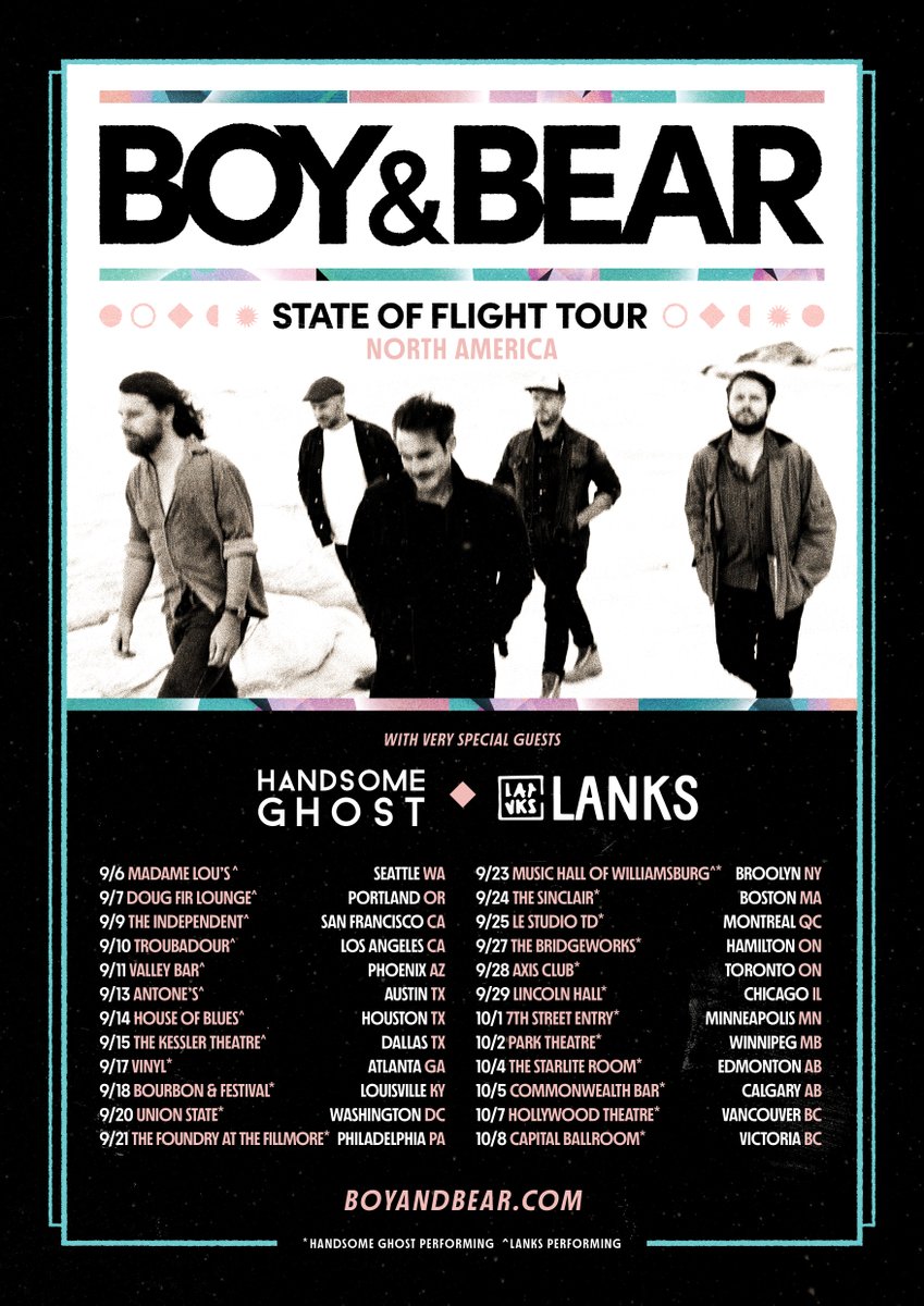 America &amp; Canada, we can’t possibly forget about you. We're coming for you with <a href="/handsomestghost/">Handsome Ghost</a>  and <a href="/lanksmusic/">LANKS</a>! Tickets on-sale for our North America tour on Thursday at 10 am local time. Can’t wait to see you all after such a long time!