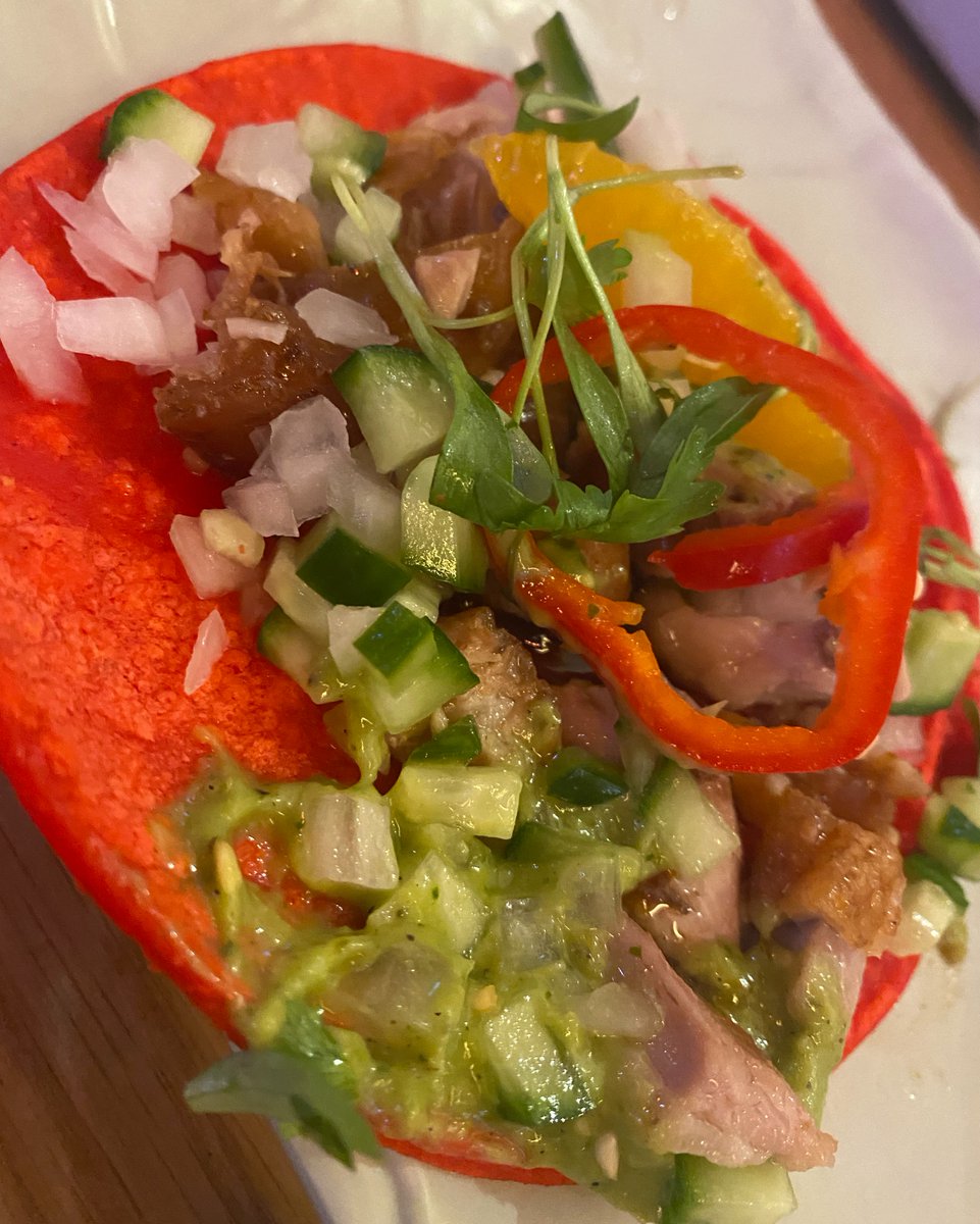 Top-notch street food, like this Roast Duck Street Taco, is always on the menu at Famous Foods Street Eats. 🌮

#StreetTaco #StreetFood