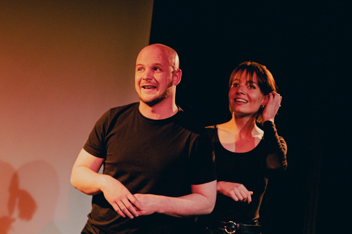 We've just received all of our dress-rehearsal shots from <a href="/TopMastStudio/">Bec Newman</a> and they're fab! 
Two weeks left to catch our show! unrestrictedview.co.uk/jo-and-sam-fin…