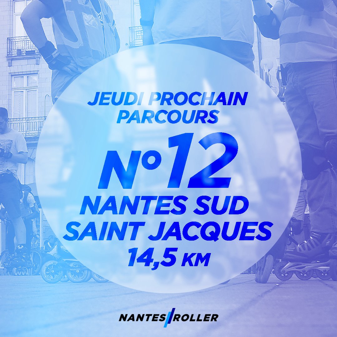 NantesRoller's tweet photo. Jeudi 1️⃣4️⃣ avril, rendez-vous 20h30 Place Ricordeau pour une rando CARNAVAL (parcours n°12 – Nantes-Sud - St Jacques) !
#nantesroller #rollernantes #roller #rollerskating #randoroller #randonneeroller https://t.co/tnaWceWykp