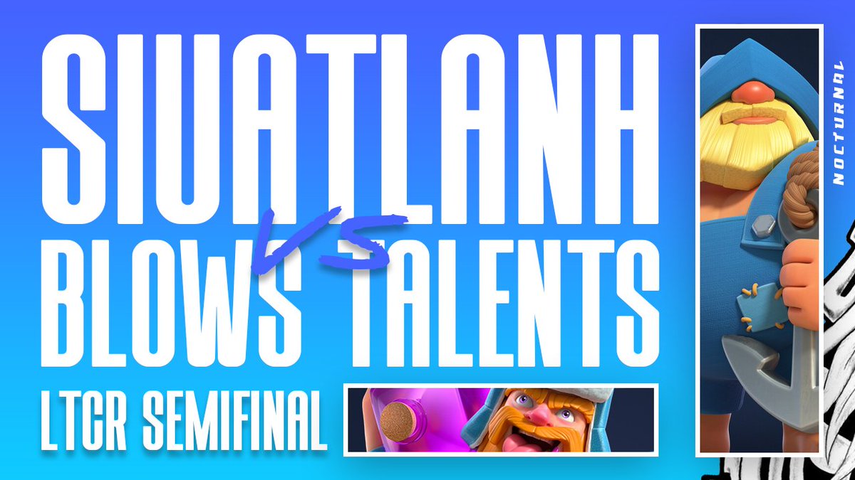 #ClashRoyale ! Lets GOO

Tonight en <a href="/LTCR_Cup/">League Top Clash Royale (LTCR)</a> vs <a href="/BlowsTalents/">Blows Talents</a> buscaremos pasar a la Gran Final.👋, Nos vemos 10.00 pm 🇲🇽

#PlayForTheWorld🍃