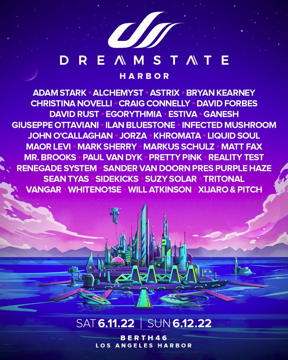 DjSuzySolar's tweet photo. I'm excited to announce that I'm playing at @DreamstateUSA Harbor, Los Angeles, June 11-12! We hope to see you there!
Event page / tix: https://t.co/dM9lN7YKh8 https://t.co/2z45mtptii