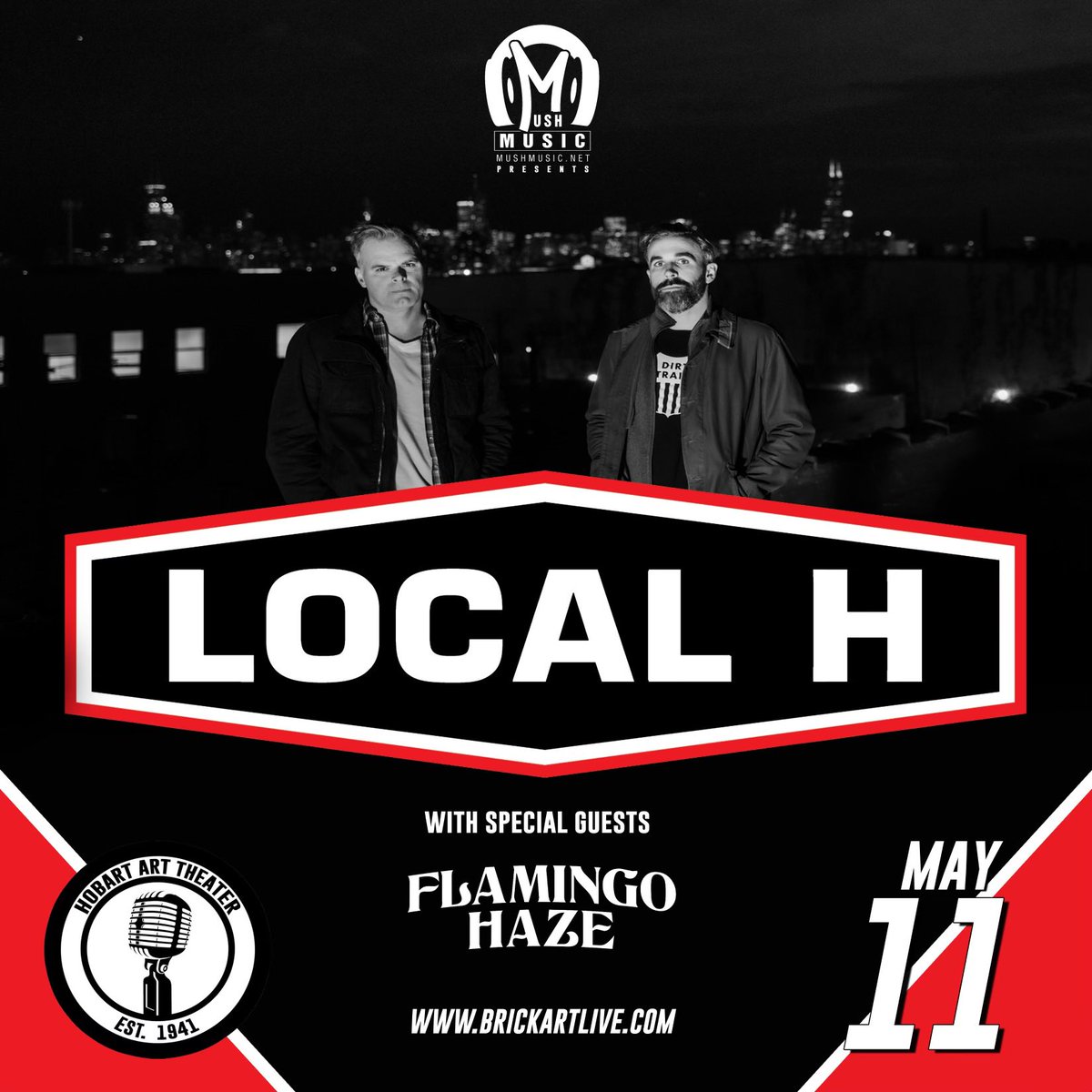 FlamingoHaze's tweet photo. Extremely honored and excited to open for rock legends @LocalH DM for tickets!! #localh #flamingohaze #hobart https://t.co/F0OWvNb4GI