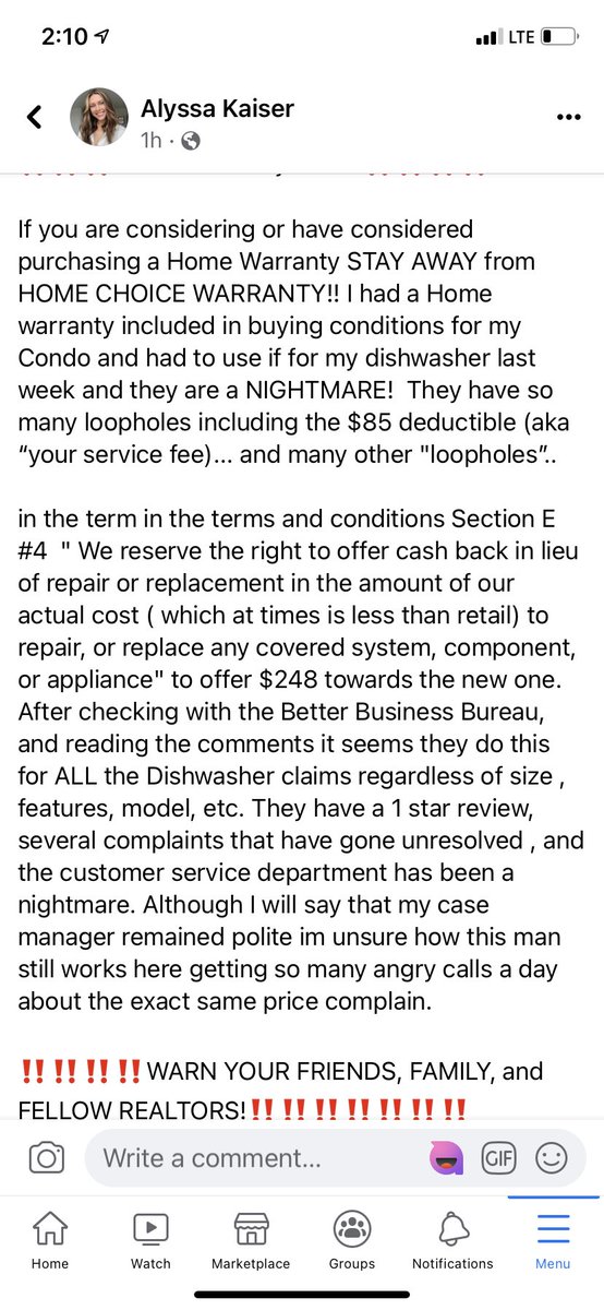 KaiserAlyssa's tweet photo. @ChoiceWarranty is a scamming customers - there are many lawsuits against them. Please do you research! https://t.co/u8IzxUNrrA