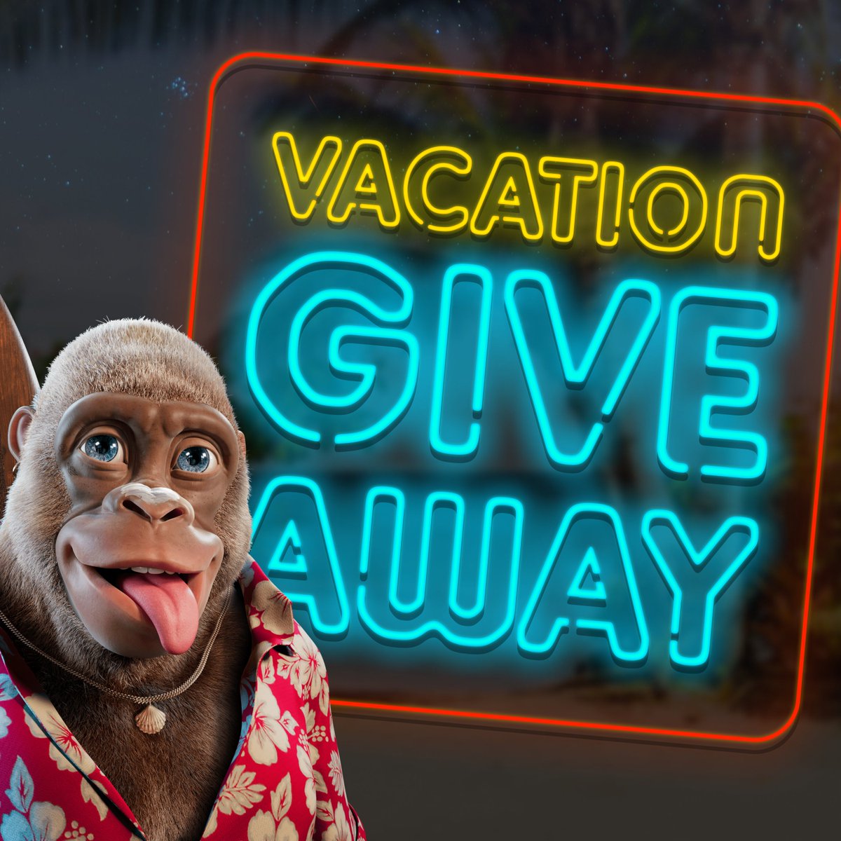 Mystery vacation giveaway on the AKC house. 🏝

How to win:
1: You need to own one Alpha Kongs NFT or a tribe item (minis don’t count).

2: RT + tag three friends.

3: Join the discord community and have genuine conversations.

May the one who deserves this the most win! ❤️🍾