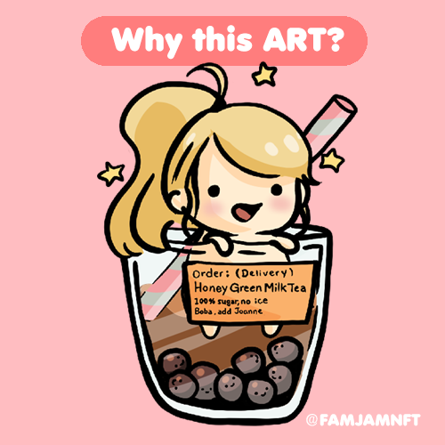 Q&amp;A: Why this Art?

These characters were originally created by the founders sister. 

A character was created for each member of our family with our favorite food.

#NFT #NFTCommunity #famjam