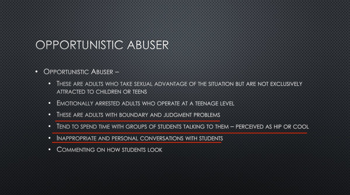 christopherrufo's tweet photo. In 2019, the Iowa Dept. of Education released a guidebook on identifying "grooming" in public schools. Warning signs include "talking about student sexuality" and "inappropriate and personal conversations with students." This is what parents want to stop.
https://t.co/7GNSJ8NIwL https://t.co/ePCLtR7GuY