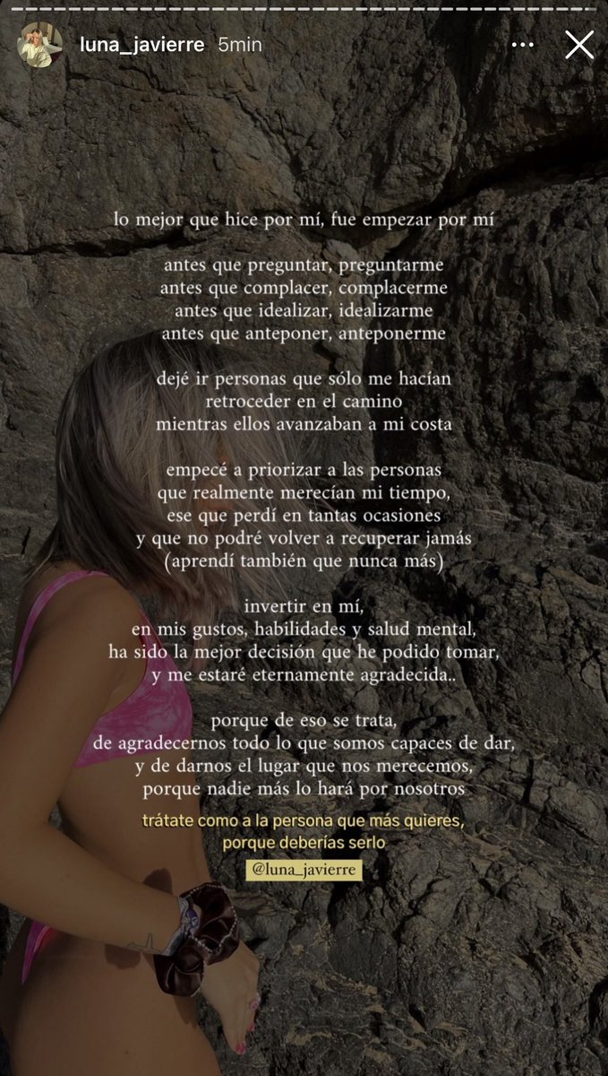 lo mejor que hice por mí, fue empezar por mí