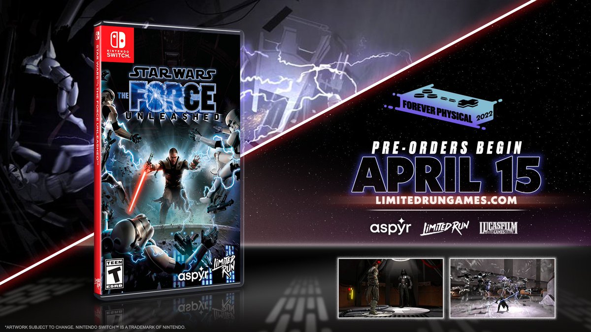 LimitedRunGames's tweet photo. Discover the untold story of a Secret Sith Apprentice...

STAR WARS™: The Force Unleashed™ is coming to Limited Run with a physical Switch release plus two collector's editions!

6-week open pre-orders start April 15th at 10am ET.

Learn More + Wishlist: https://t.co/MQrA0MhihT https://t.co/mPOBxqXB5N