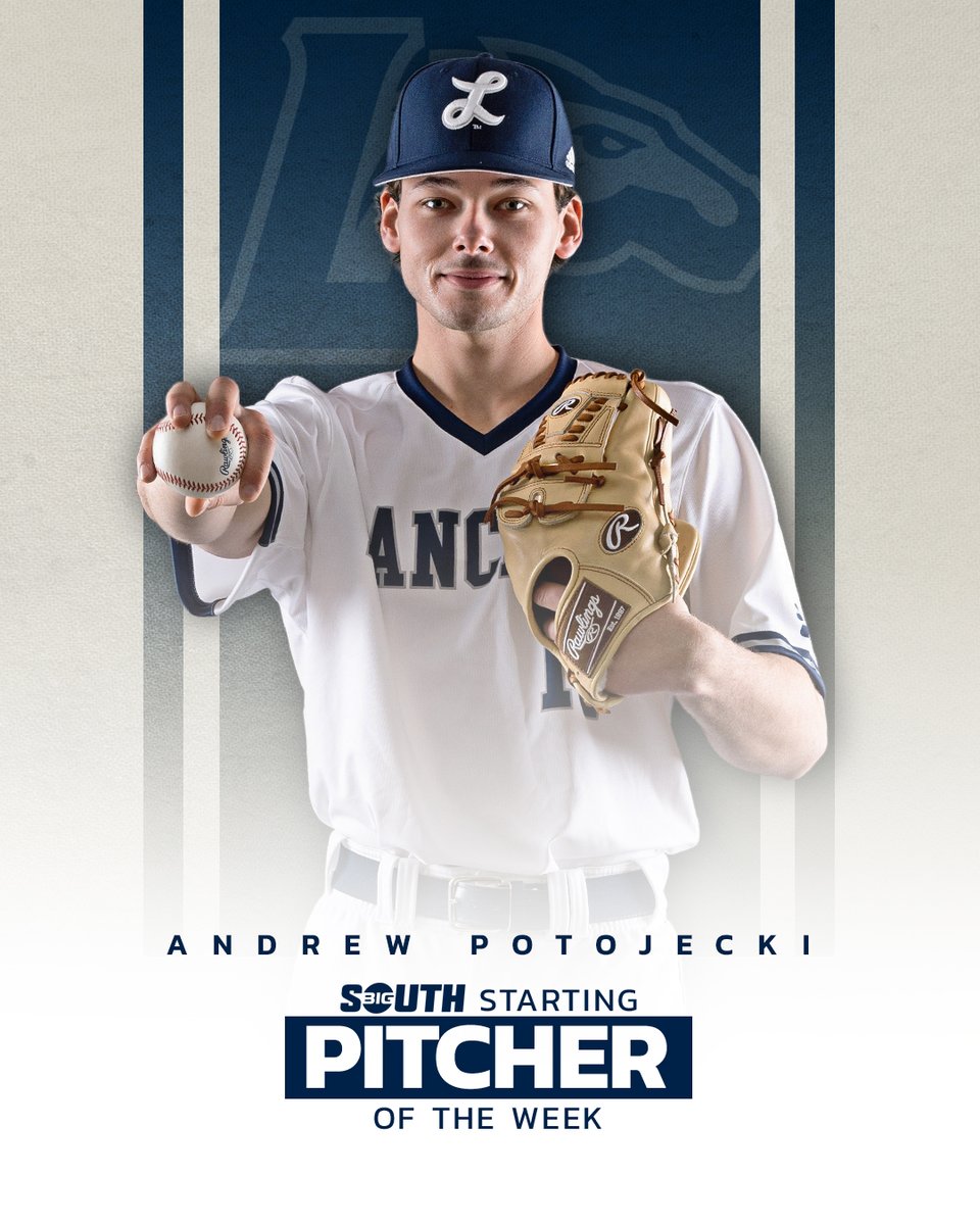 Big South Conference (@bigsouthsports) on Twitter photo He allowed just three singles in seven innings of work and picked up the win in Friday's road victory!
<a href="/LongwoodBase/">Longwood Baseball</a>'s Andrew Potojecki is the #BigSouthBaseโพ Starting Pitcher of the Week! He allowed just three singles in seven innings of work and picked up the win in Friday's road victory!
<a href="/LongwoodBase/">Longwood Baseball</a>'s Andrew Potojecki is the #BigSouthBaseโพ Starting Pitcher of the Week!