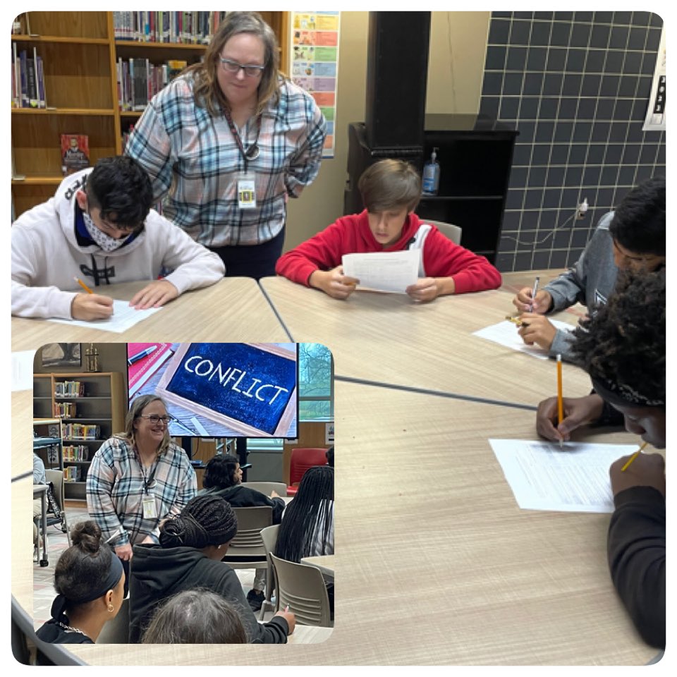 CrandallMiddle's tweet photo. How would you define conflict? What’s your conflict style? @CrandallMiddle counselors bringing the lesson to all students over the next 2 weeks. #buildingatcms https://t.co/OTRtUMAROh