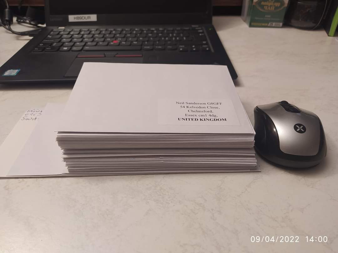 D4C_team's tweet photo. First batch of 50 direct QSL after ARRL SSB and WPX SSB contests sent today.
#D4Z #D4L #youcallweanswer #hamradio https://t.co/RkXt8V2acT