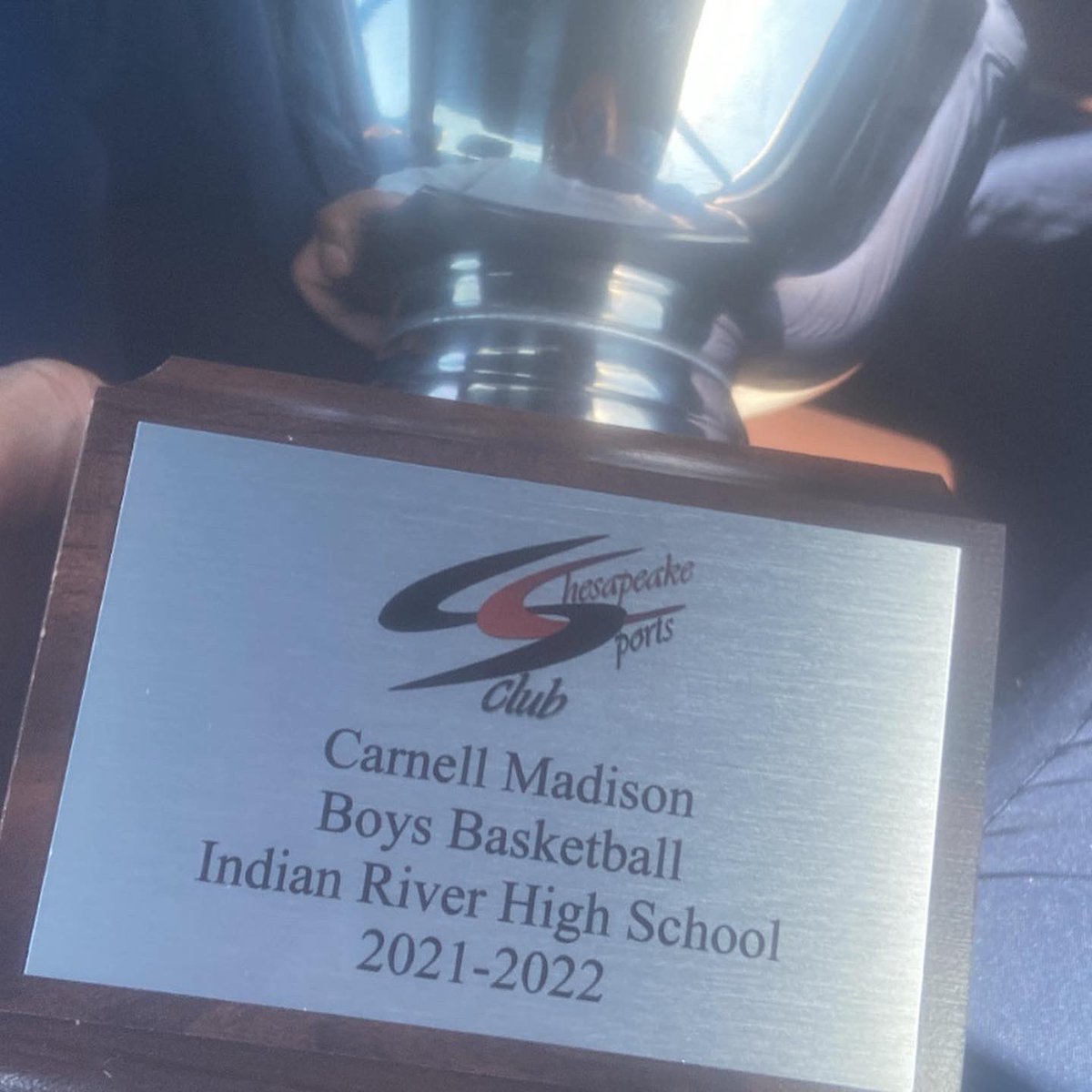 CJ2Phillthy's tweet photo. Chesapeake Most Outstanding Player ! Grateful https://t.co/rG8eX3pvB2