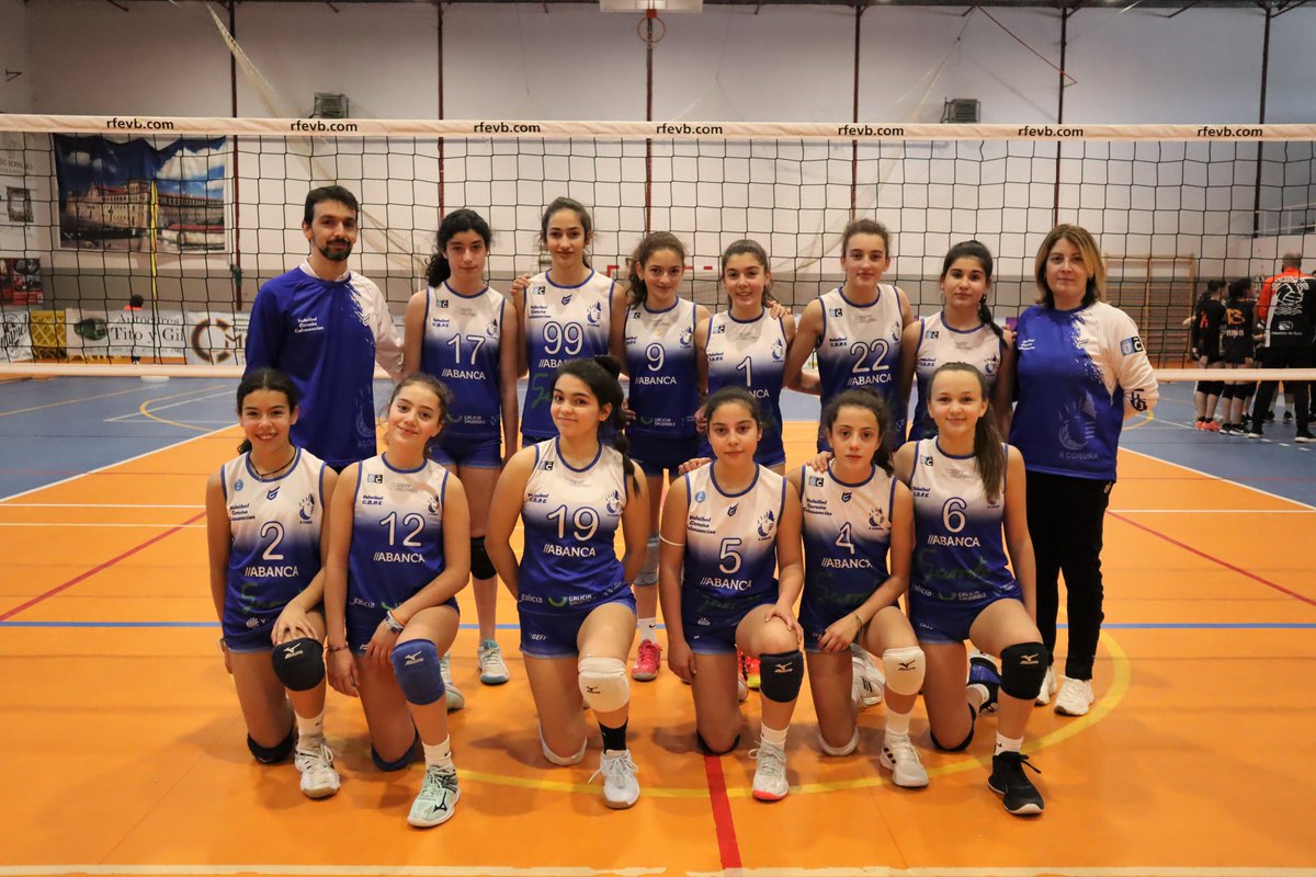 VoleiGalego's tweet photo. 🏆 Resultados do Campionato Galego Infantil Feminino

🥇 @ClubKorbis 
🥈 @cvcalasancias 
🥉 @VoleibolRianxo 
4️⃣ @XuvenilTeis 
 
#FasesFinaisFGVB2022  @gadis https://t.co/pT50lvtVE4